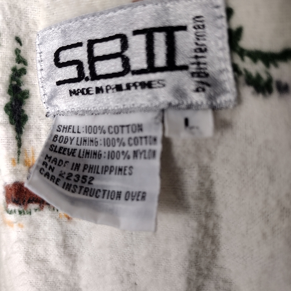Vintage S.B.II By BIttermen Coat Size L. 100% Cotton. - Picture 8 of 16